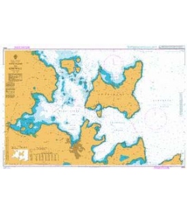 British Admiralty Nautical Chart 2584 Approaches to Kirkwall
