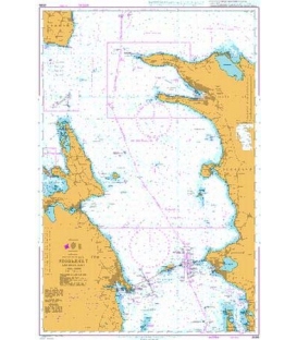 British Admiralty Nautical Chart 2596 Storebaelt - Northern Part