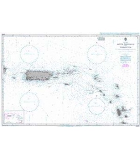 British Admiralty Nautical Chart 2600 Mona Passage to Dominica