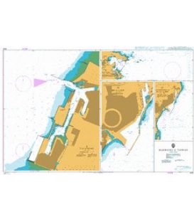 British Admiralty Nautical Chart 2618 Harbours in Taiwan