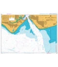 British Admiralty Nautical Chart 2625 Approaches to Portsmouth