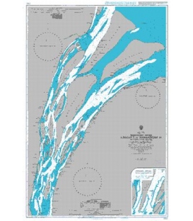 British Admiralty Nautical Chart 2782 Essequibo River - Leguin I. to Mamarikuru Is. including West Channel