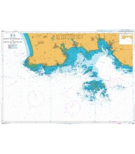 British Admiralty Nautical Chart  2820 Pointe de Penmarc`h to Pointe de Trevignon