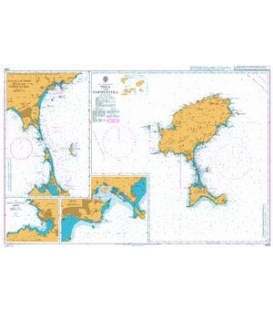 British Admiralty Nautical Chart 2834 Ibiza and Formentera