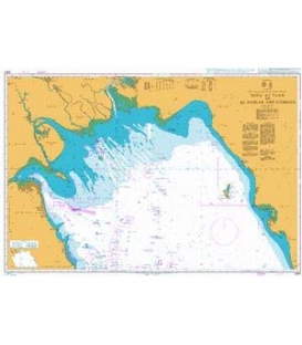 British Admiralty Nautical Chart 2884 Mina az Zawr to Al Basrah and Bushehr