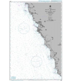 British Admiralty Nautical Chart 3056 Bahia Rosario to San Diego Bay
