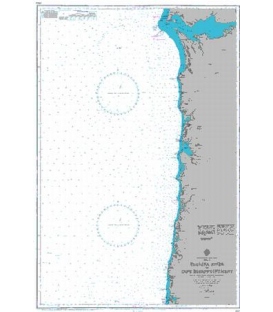 British Admiralty Nautical Chart 3124 Yaquina River to Cape Disappointment