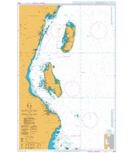 British Admiralty Nautical Chart 3310 Mafia Island to Pemba Island