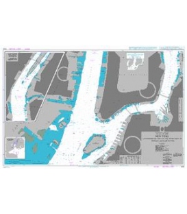 British Admiralty Nautical Chart 3455 Governors Island and the Entrances to Hudson and East Rivers