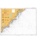 British Admiralty Nautical Chart 3515 Arendal to Lillesand