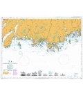 British Admiralty Nautical Chart 3517 Approaches to Mandal
