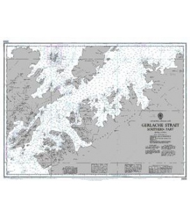 British Admiralty Nautical Chart 3566 Gerlache Strait Southern Part 