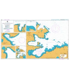 British Admiralty Nautical Chart 3587 Harbours and Anchorages in South Georgia 