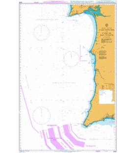 British Admiralty Nautical Chart 3636 Cabo Espichel to Cabo de Sao Vicente