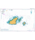 British Admiralty Nautical Chart 3654 Guernsey Herm and Sark