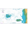 British Admiralty Nautical Chart 3656 Plateau des Minquiers and adjacent coast of France