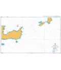 British Admiralty Nautical Chart 3679 Nisos Kriti to Nisos Karpathos