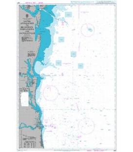 British Admiralty Nautical Chart 3691 Outer Approaches to Brunswick- Fernandina and Jacksonville