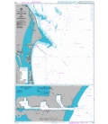 British Admiralty Nautical Chart 3692 Approaches to Port Canaveral