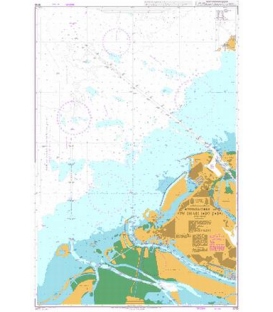 British Admiralty Nautical Chart 3713 Approaches to Abu Dhabi (Abu Zaby)