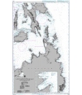 British Admiralty Nautical Chart 3810 Leyte Gulf to Mayo Bay