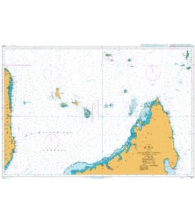 British Admiralty Nautical Chart 3877 Mozambique Channel Northern Part