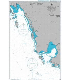 British Admiralty Nautical Chart 3967 Baie De Ream to Ko Kut