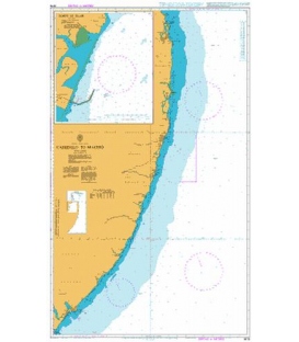British Admiralty Nautical Chart 3978 Cabedelo to Maceio