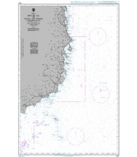 Britsh Admiralty Nautical Chart 3987 Mui Ke Ga to Quy Nhon