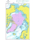 British Admiralty Nautical Chart 4006 A Planning Chart for the Arctic Region