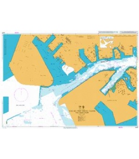 British Admiralty Nautical Chart 4033 Tuas Bay West Jurong Channel and Pesek Basin