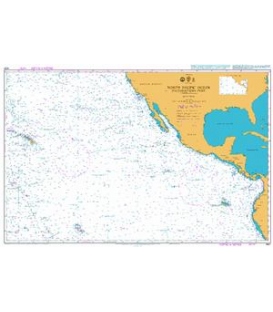 British Admiralty Nautical Chart 4051 North Pacific Ocean Southeastern Part