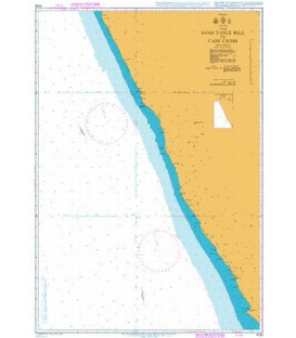 British Admiralty Nautical Chart 4133 Sand Table Hill to Cape Cross
