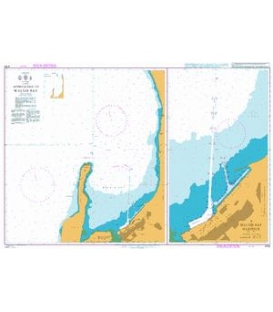 British Admiralty Nautical Chart 4134 Namibia, Approaches to Walvis Bay