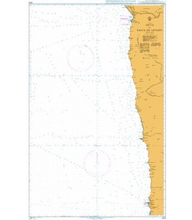 British Admiralty Nautical Chart 4218 Arica to Bahia de Iquique