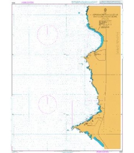 British Admiralty Nautical Chart 4222 Approaches to Caletas Patillos and Patache