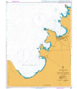 British Admiralty Nautical Chart 4231 Approaches to Puertos Caldera and Calderilla