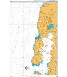 British Admiralty Nautical Chart 4250 Bahia Corral to Isla Guafo