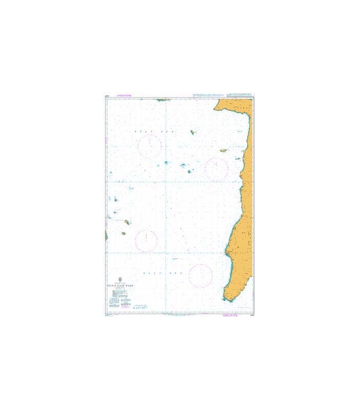 British Admiralty Nautical Chart 4481 Cuyo East Pass