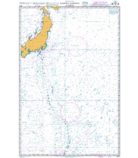 British Admiralty Nautical Chart 4510 Eastern Portion of Japan