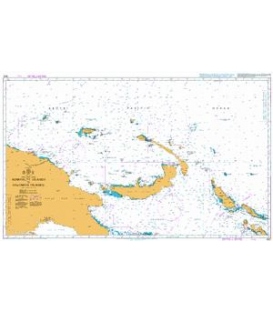 British Admiralty Nautical Chart 4622 Admiralty Islands to Solomon Islands