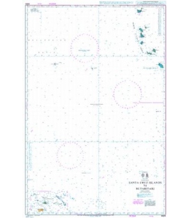 British Admiralty Nautical Chart 4624 Santa Cruz Islands to Butaritari