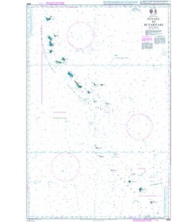 British Admiralty Nautical Chart 4625 Tuvalu to Butaritari