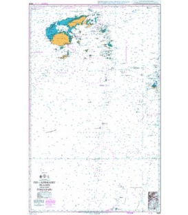 British Admiralty Nautical Chart 4638 Fiji to Kermadec Islands including Tongatapu