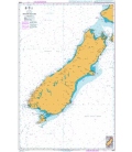 British Admiralty Nautical Chart 4648 South Island