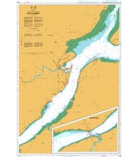 British Admiralty Nautical Chart 4786 Port de Quebec