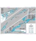 British Admiralty Nautical Chart 4793 Montréal to/à Lake/Lac Ontario
