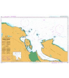 British Admiralty Nautical Chart 4957 Approaches to/Approches a Nanaimo Harbour