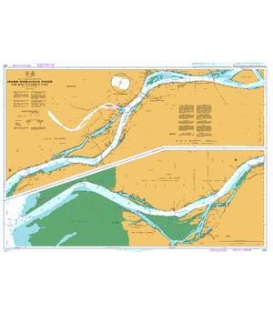 British Admiralty Nautical Chart 4961 Fraser River/Fleuve Fraser, Sand Heads to Douglas Island