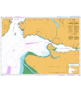 British Admiralty Nautical Chart 4962 Approaches to/Approches a Vancouver Harbour